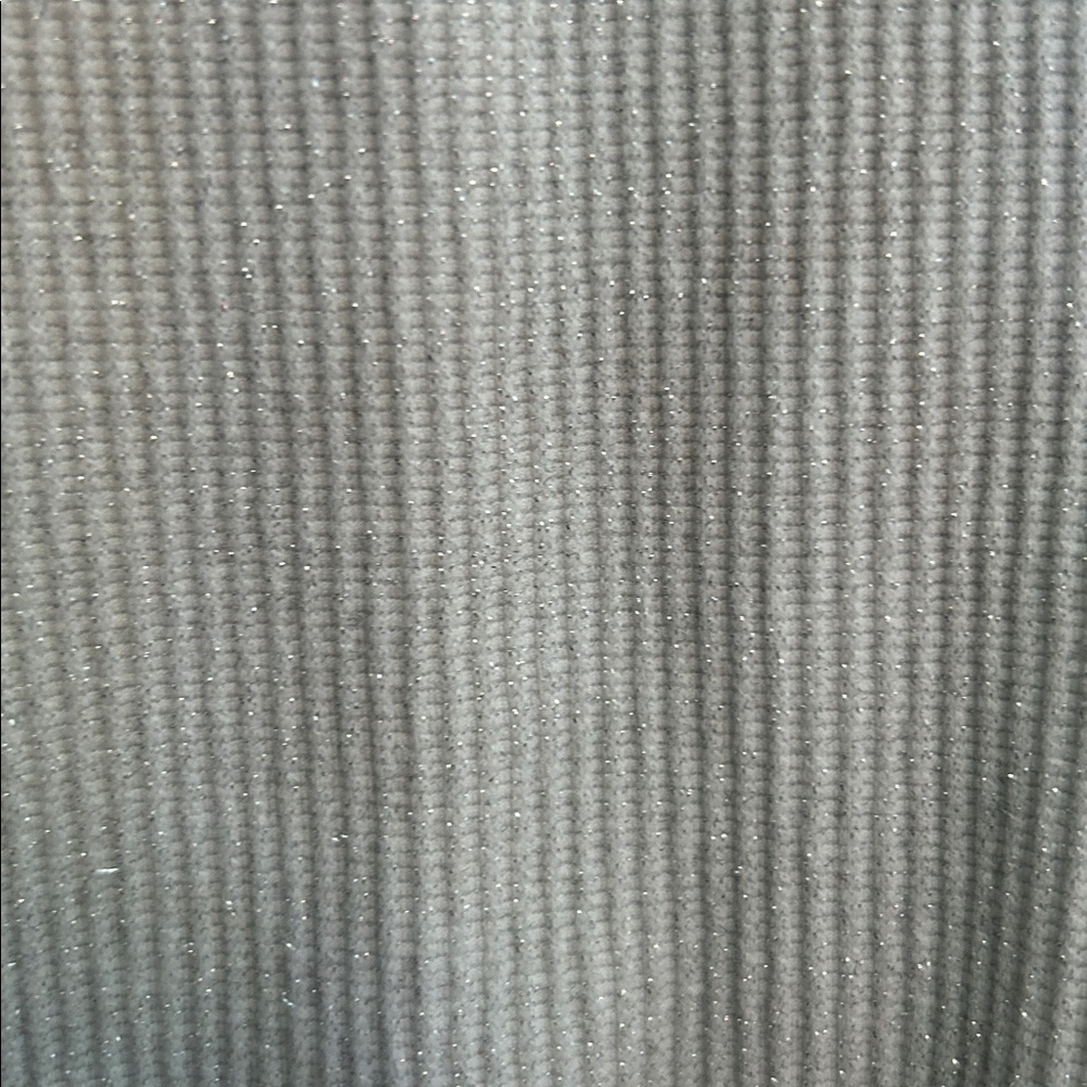 Silver Ribbed Crop Tank Top - Picture 2 of 3